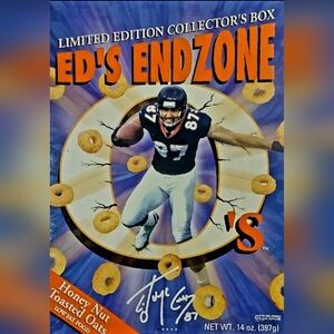 1998 (McCaffrey)Ed's End Zone NFL Ltd Edition Collector's Cereal Box {GM0108}CWM